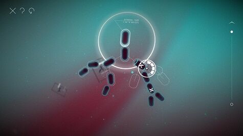 Splice game screenshot, green and violet