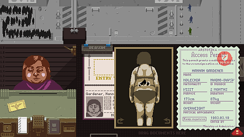 Papers, Please screenshot -Contraband