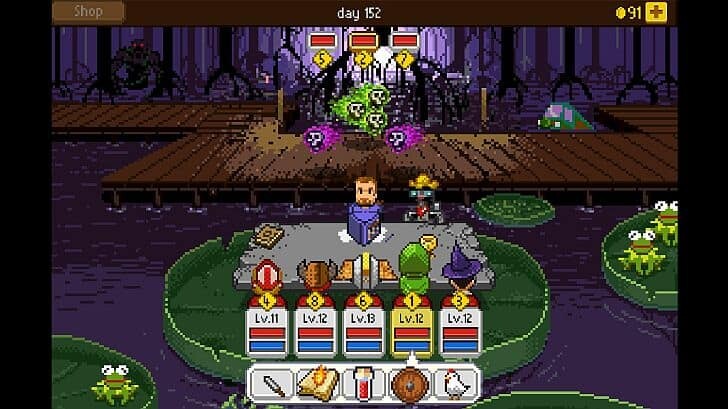 knights of pen & paper screenshot - The Swamp