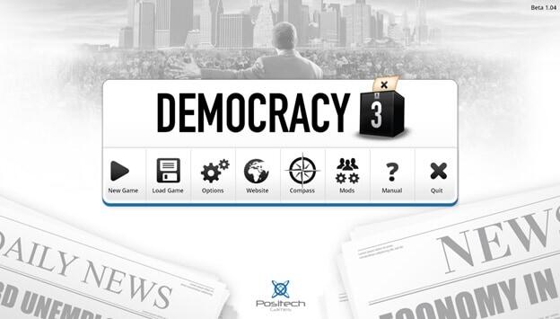 Democracy 3 game screenshot UI