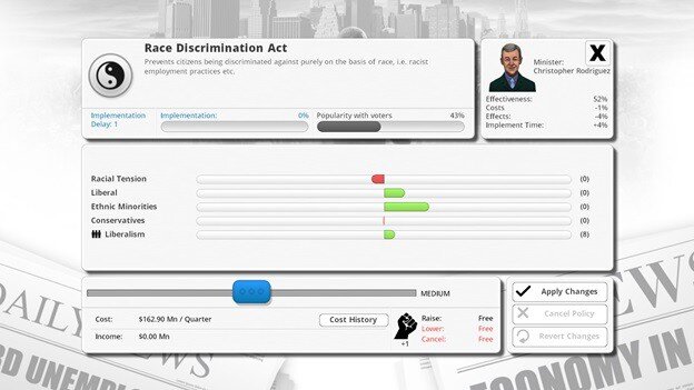 Democracy 3 game screenshot 5