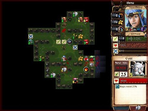 Desktop Dungeons forest level screenshot