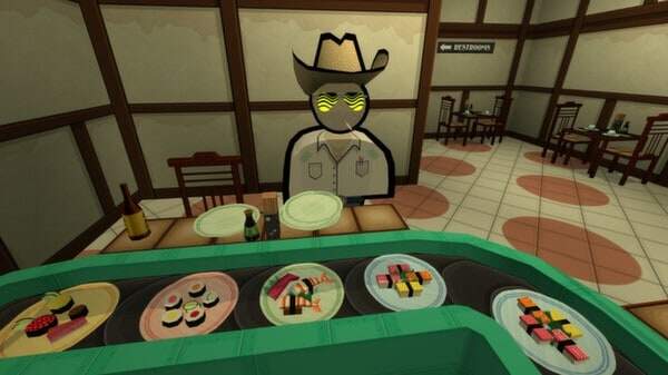 Jazzpunk screenshot - cowboy sushi