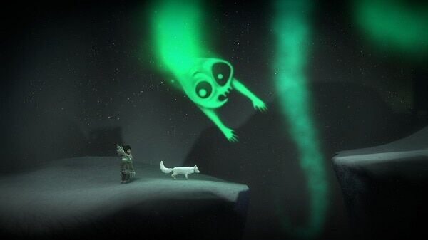 Never Alone, a ghost of the aurora borealis