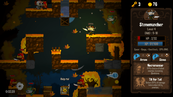 Vertical Drop Heroes game screenshot