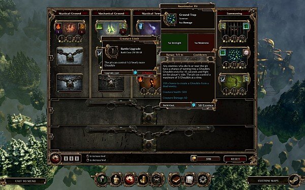 Deathtrap skill tree screenshot