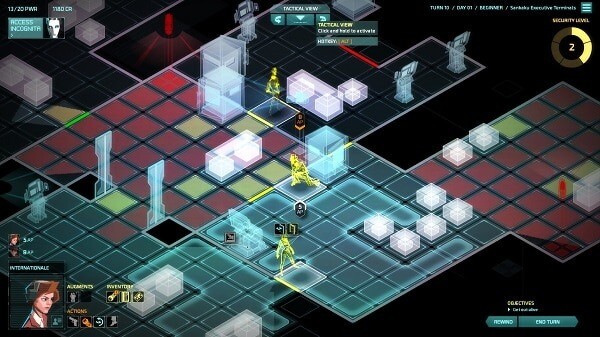 Invisible, Inc.: tactical view