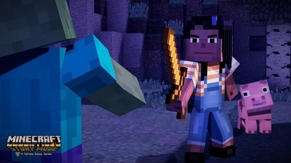 Minecraft: Story Mode, Jesse with a sword