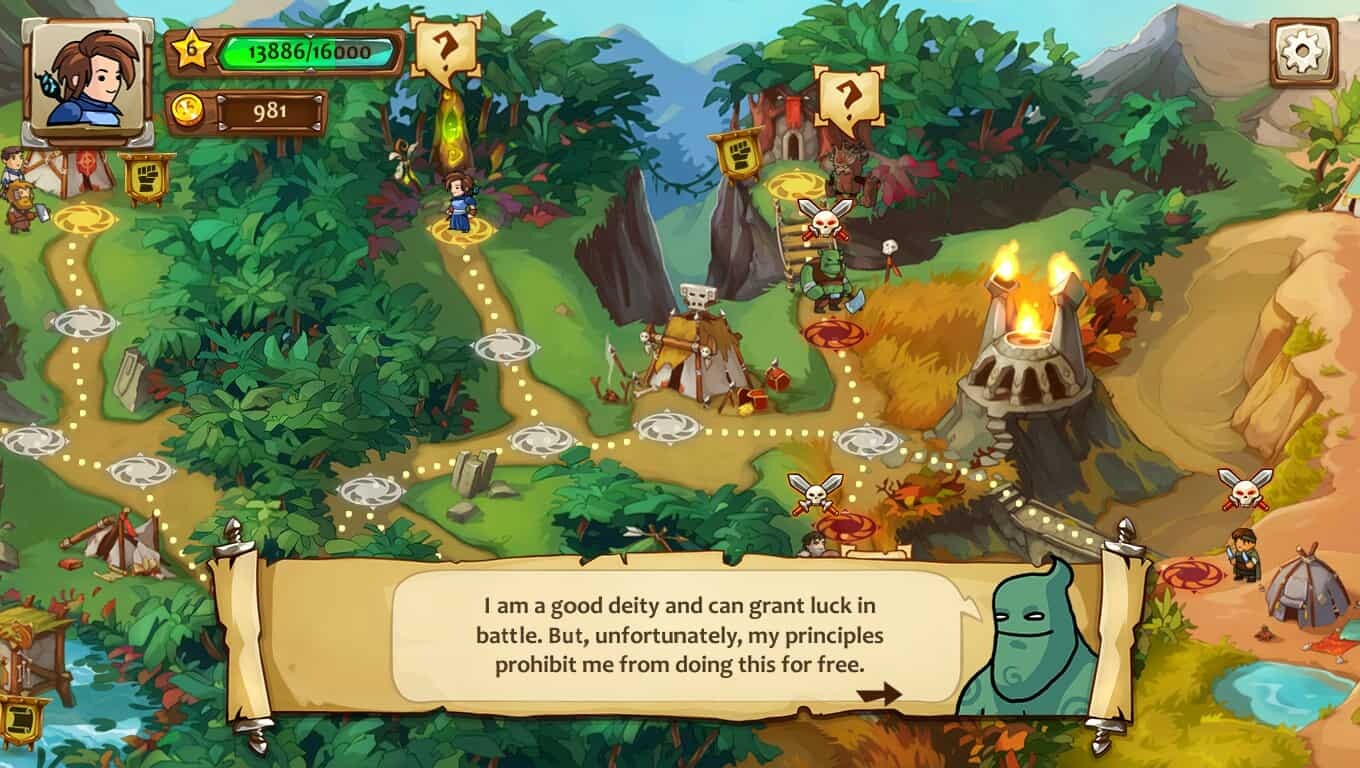 Braveland Wizard game screenshot, feature