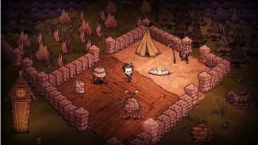 Don't Starve - official screenshot - building a happy home