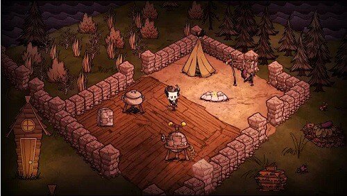 Don't Starve - official screenshot - building a happy home
