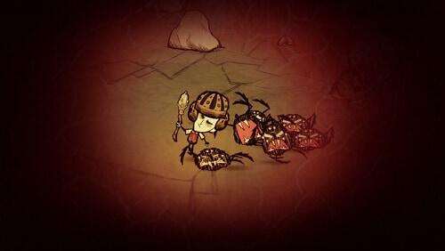 Don't Starve screenshot - running from monsters