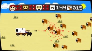 Super Amazing Wagon Adventure buffalo hunt screenshot