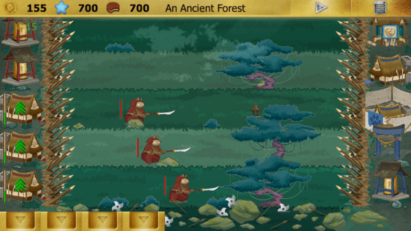Ninja Cats screenshot - deep forest