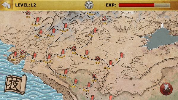 Ninja Cats screenshot - world map