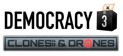 Democracy 3 clones and drones
