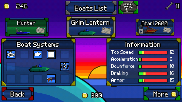 Pixel Boat Rush screenshot - shop