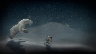 Never Alone, fleeing a polar bear