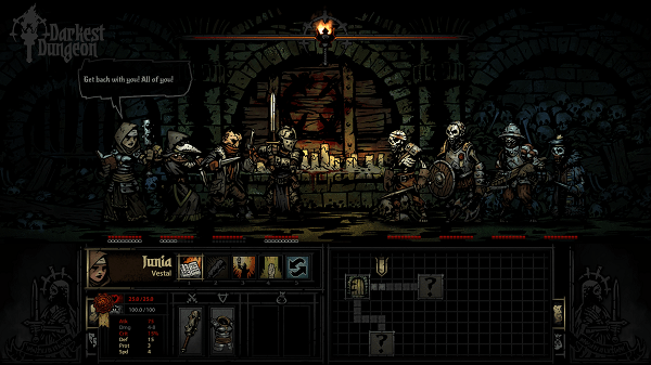Darkest Dungeon screenshot courtesy of the official site