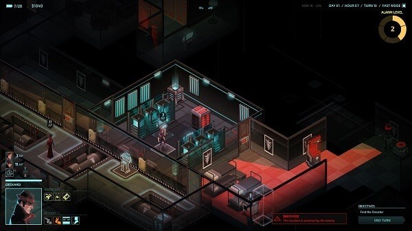 Invisible, Inc.: screenshot courtesy of Steam