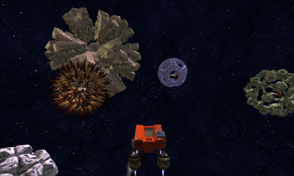 Crashed Lander screenshot - Space