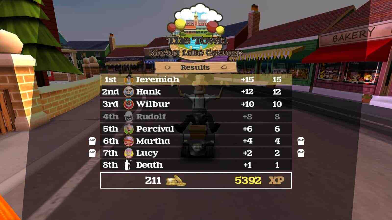 Coffin Dodgers game screenshot scoreboard