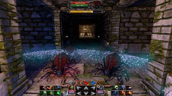 The Fall of the Dungeon Guardians: spiders, of course