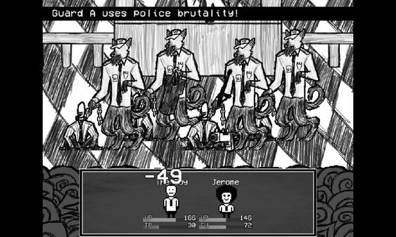 Suits game screenshot, combat scene