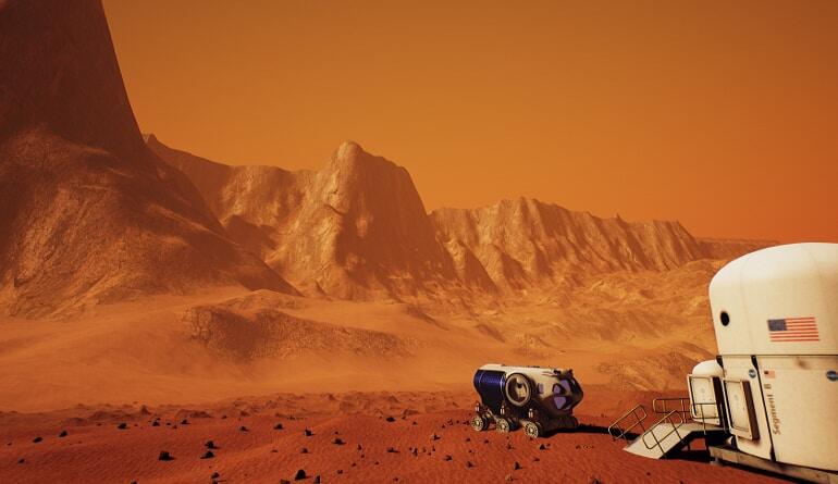 The Mars 2030 Experience, game promotional image, rover