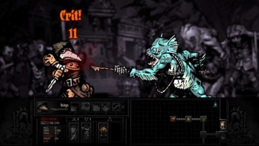 Darkest Dungeon game screenshot, fish monster