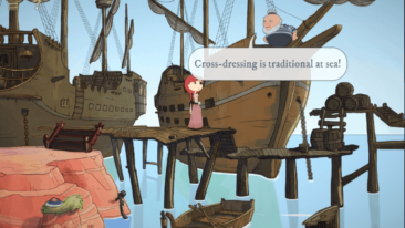 Nelly Cootalot: The Fowl Fleet game screenshot, boat