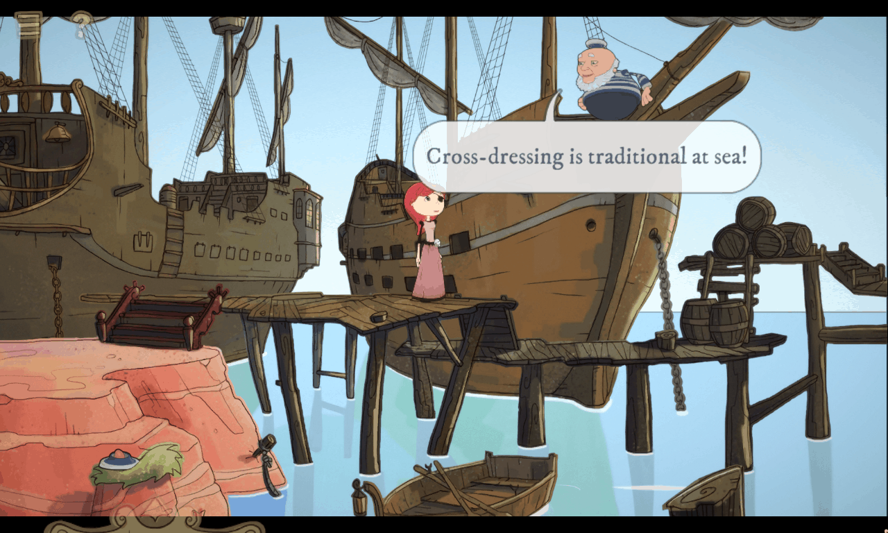 Nelly Cootalot: The Fowl Fleet game screenshot, boat