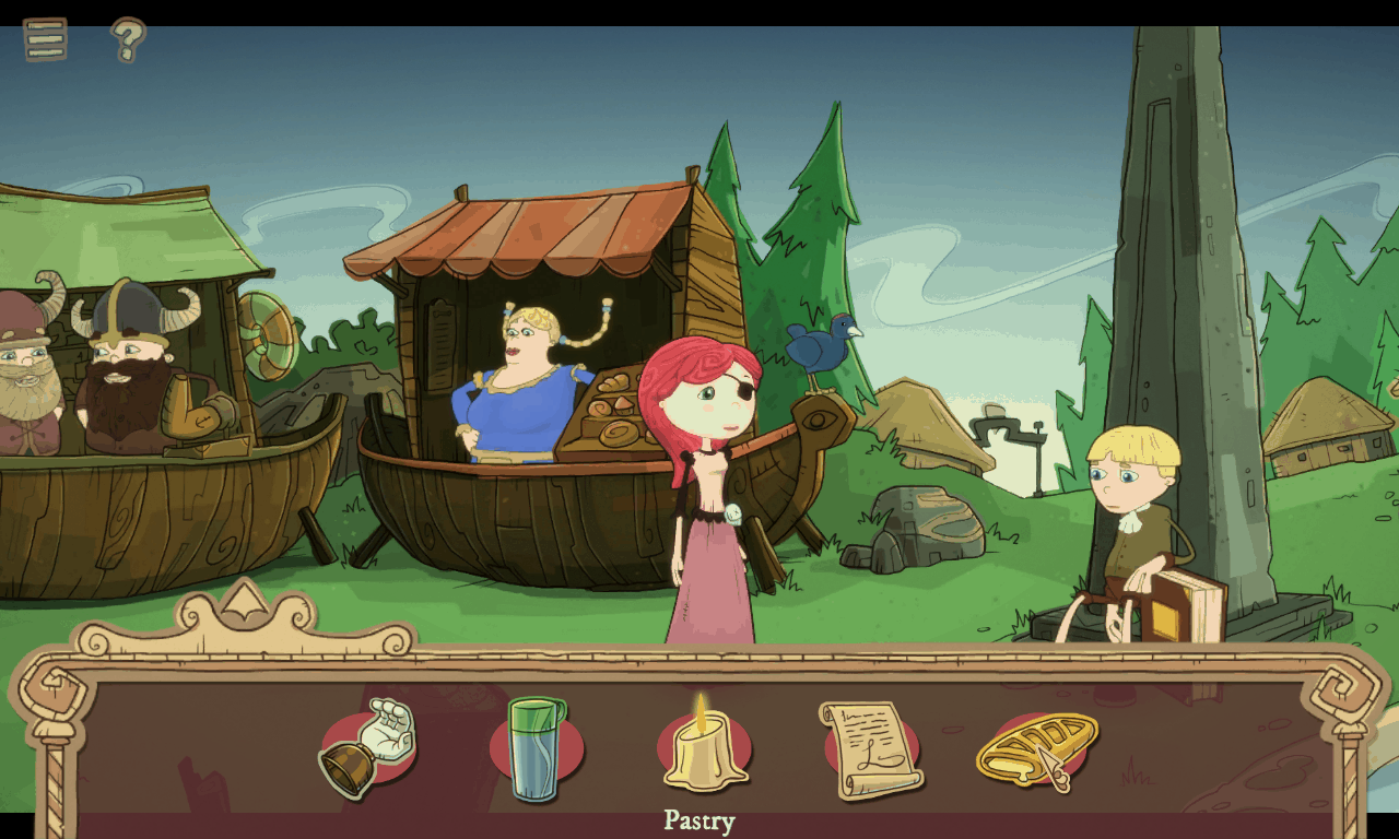 Nelly Cootalot: The Fowl Fleet game screenshot, inventory