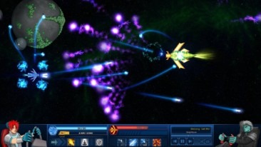 Survive in Space game screenshot, boss fight