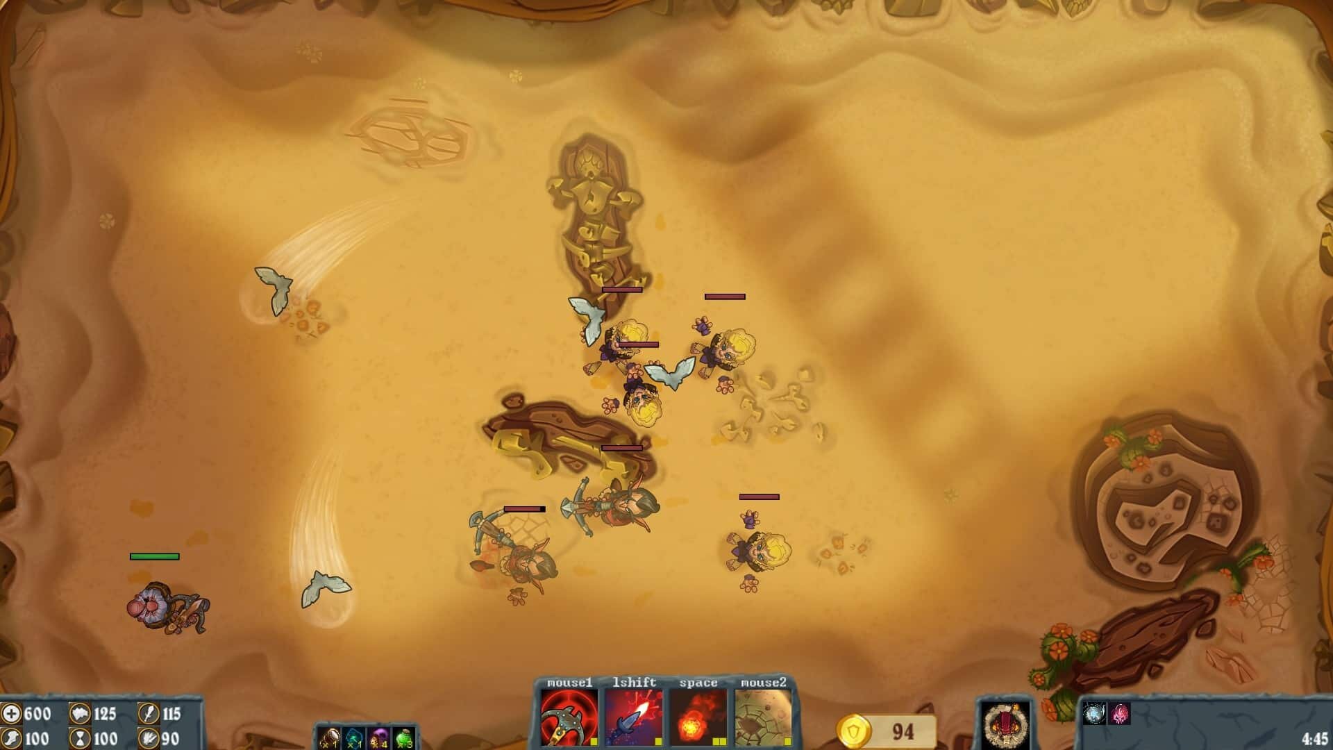 Flamebreak game screenshot, desert
