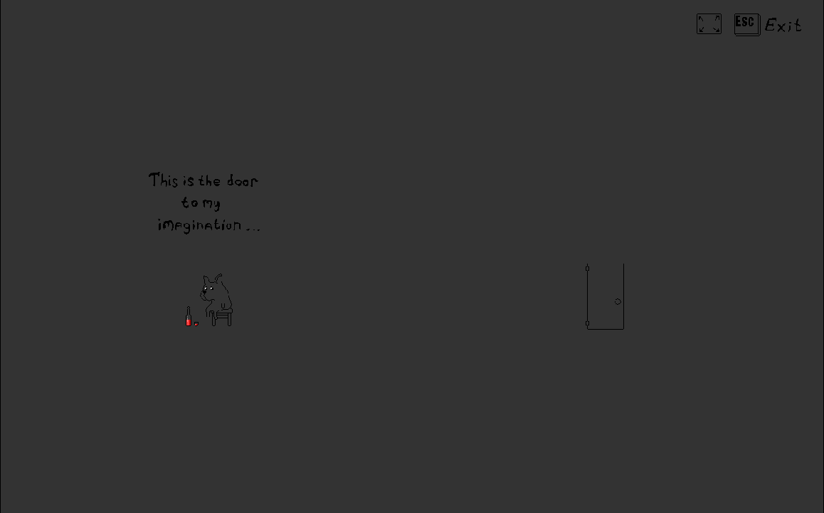 The Magical Silence game screenshot, dark