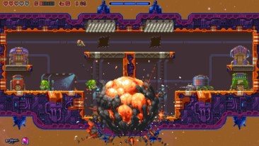 Super Mutant Alien Assault game screenshot, explosion