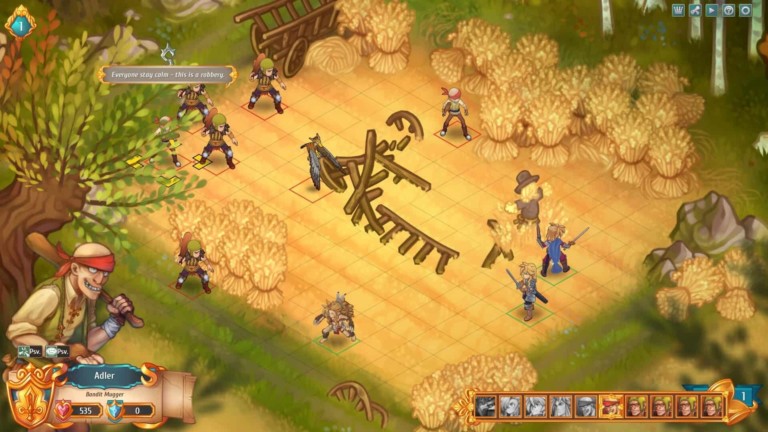 Regalia game screenshot, bandit fight