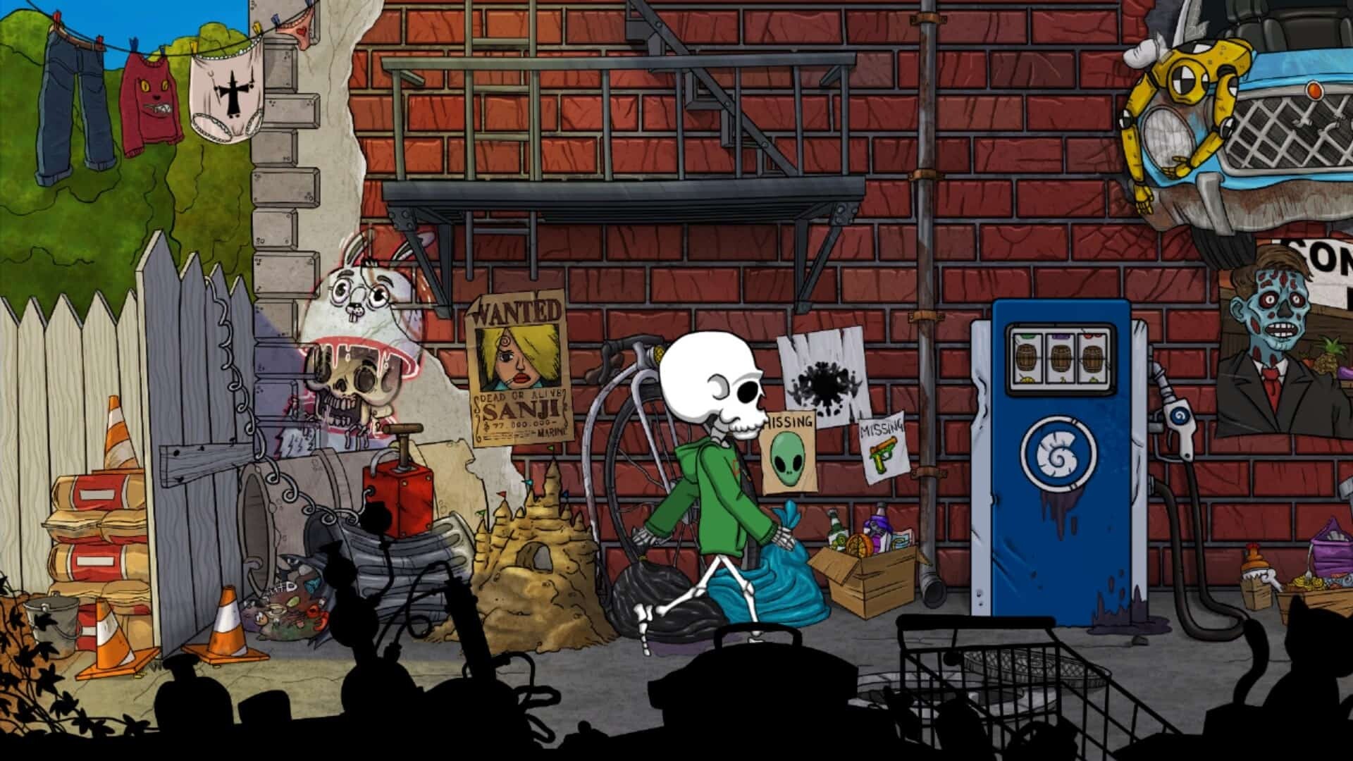 The Wardrobe game screenshot, alley