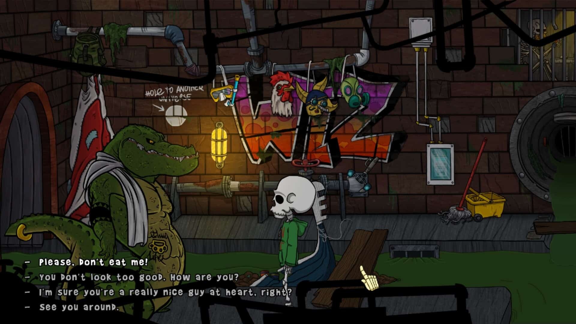 The Wardrobe game screenshot, sewer