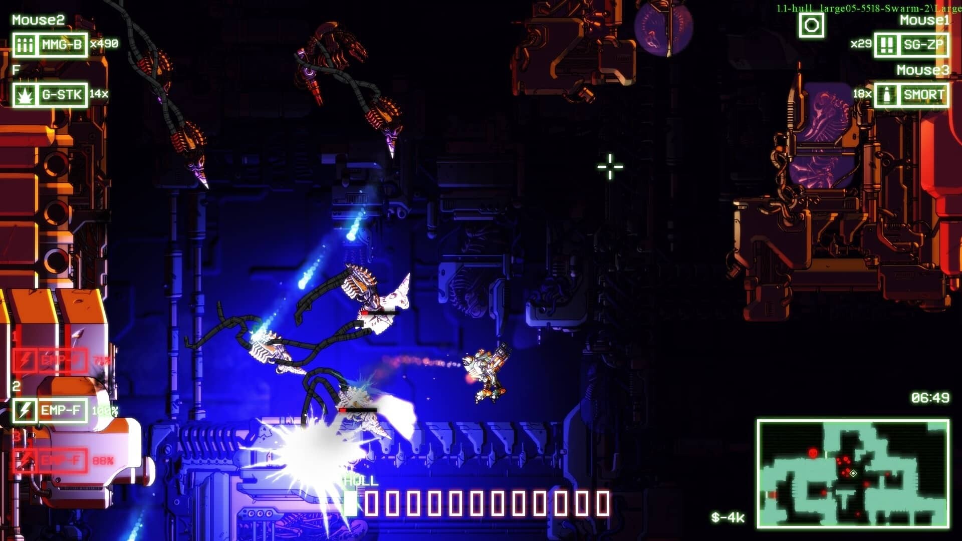 Cryptark game screenshot, drone swarm