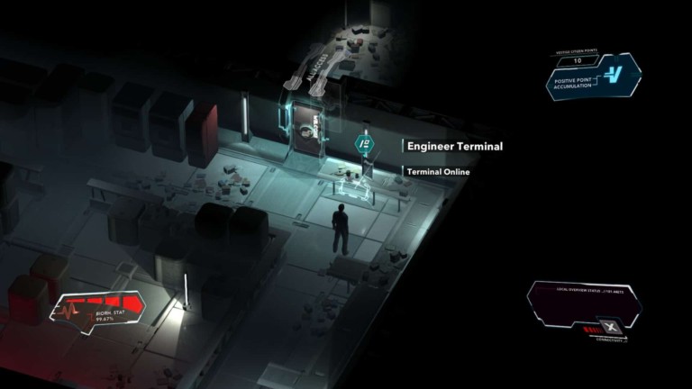 Divide game screenshot, engineer terminal