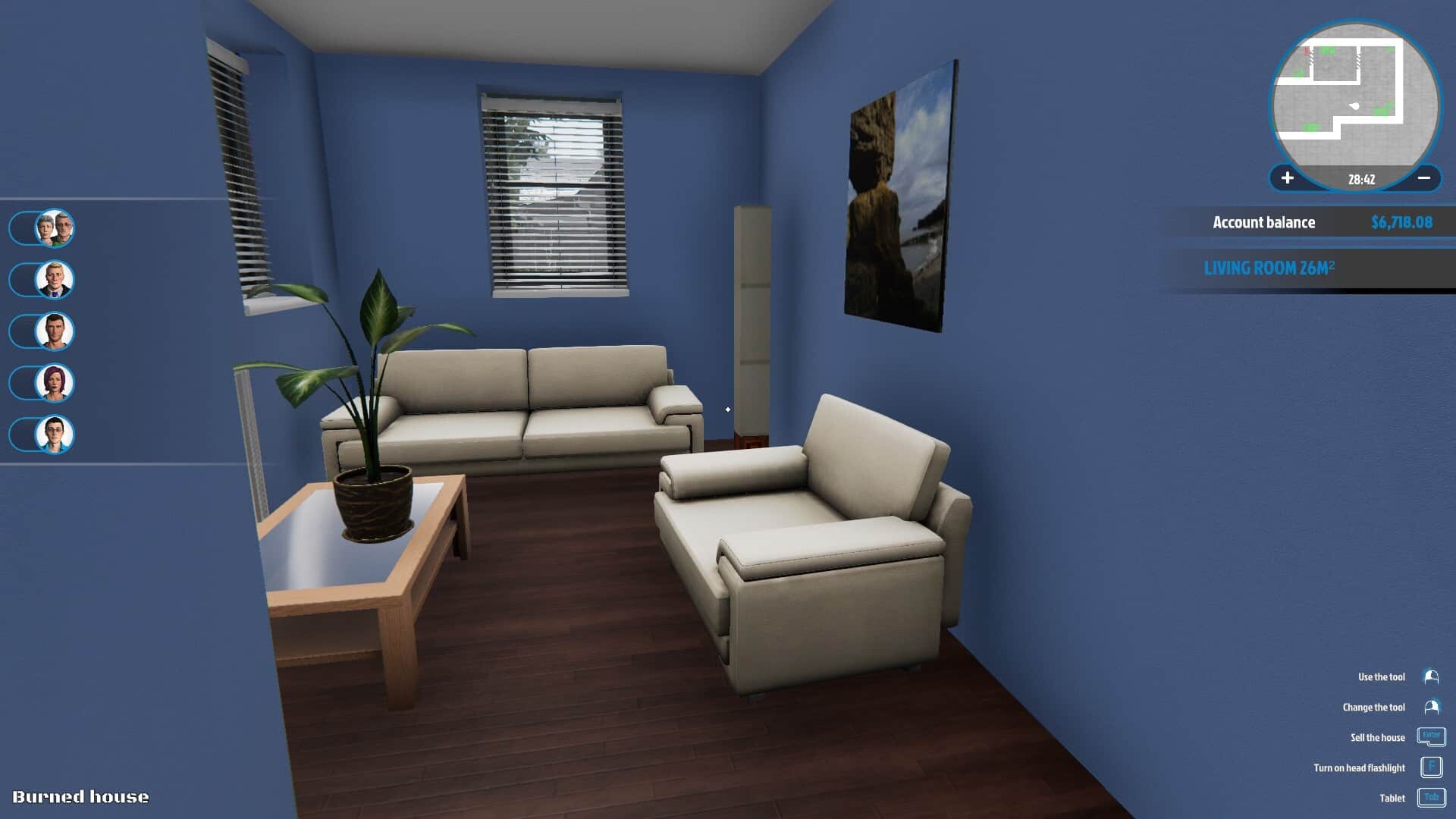 house flipper game living room