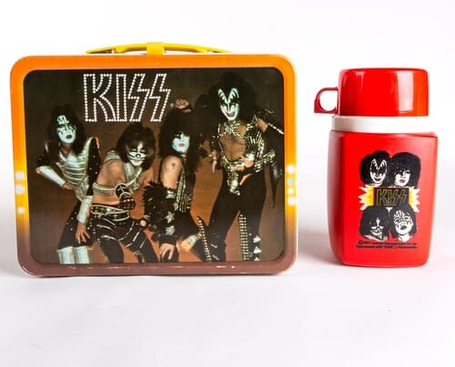 kiss lunchbox with matching thermos