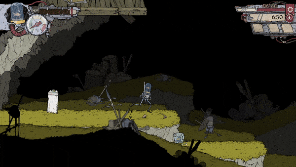 Feudal Alloy game, animated GIF, combat