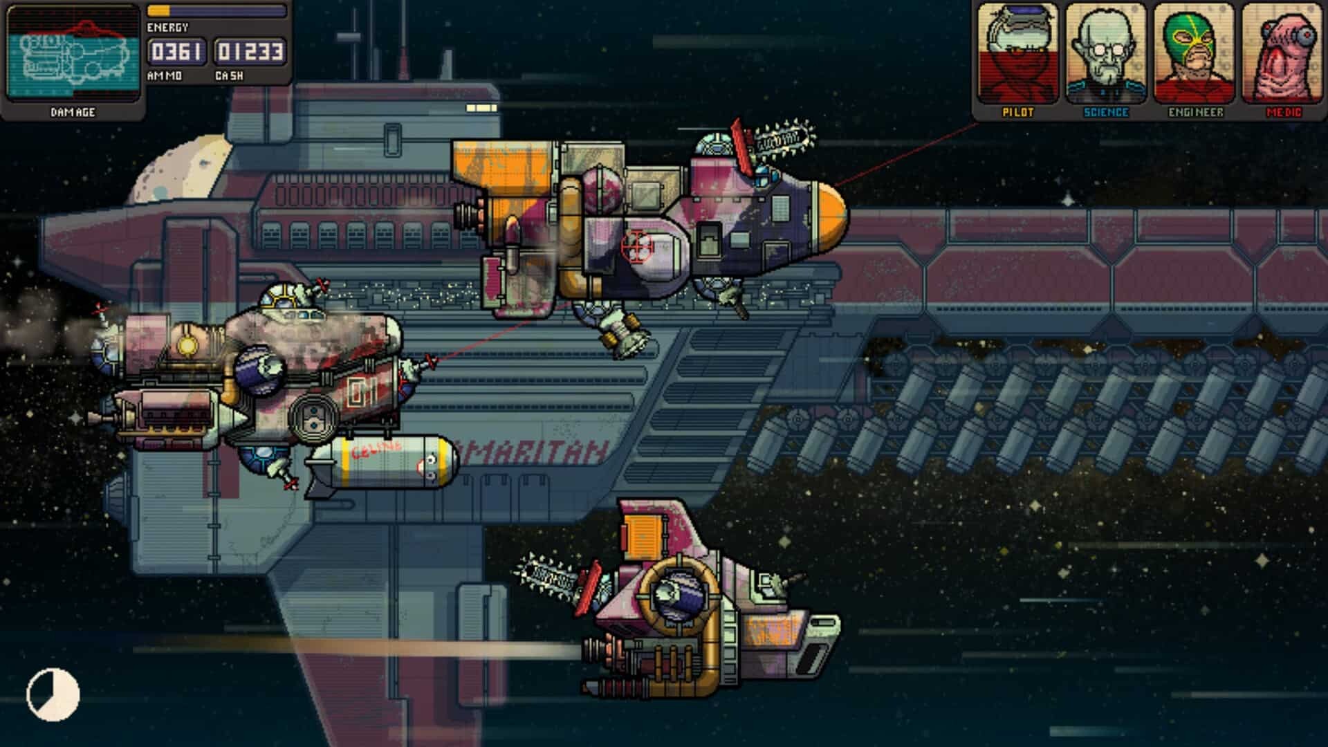 Fission Superstar X game screenshot, space battle