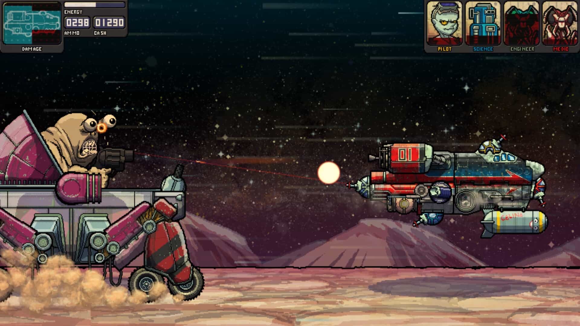 Fission Superstar X game screenshot, boss fight