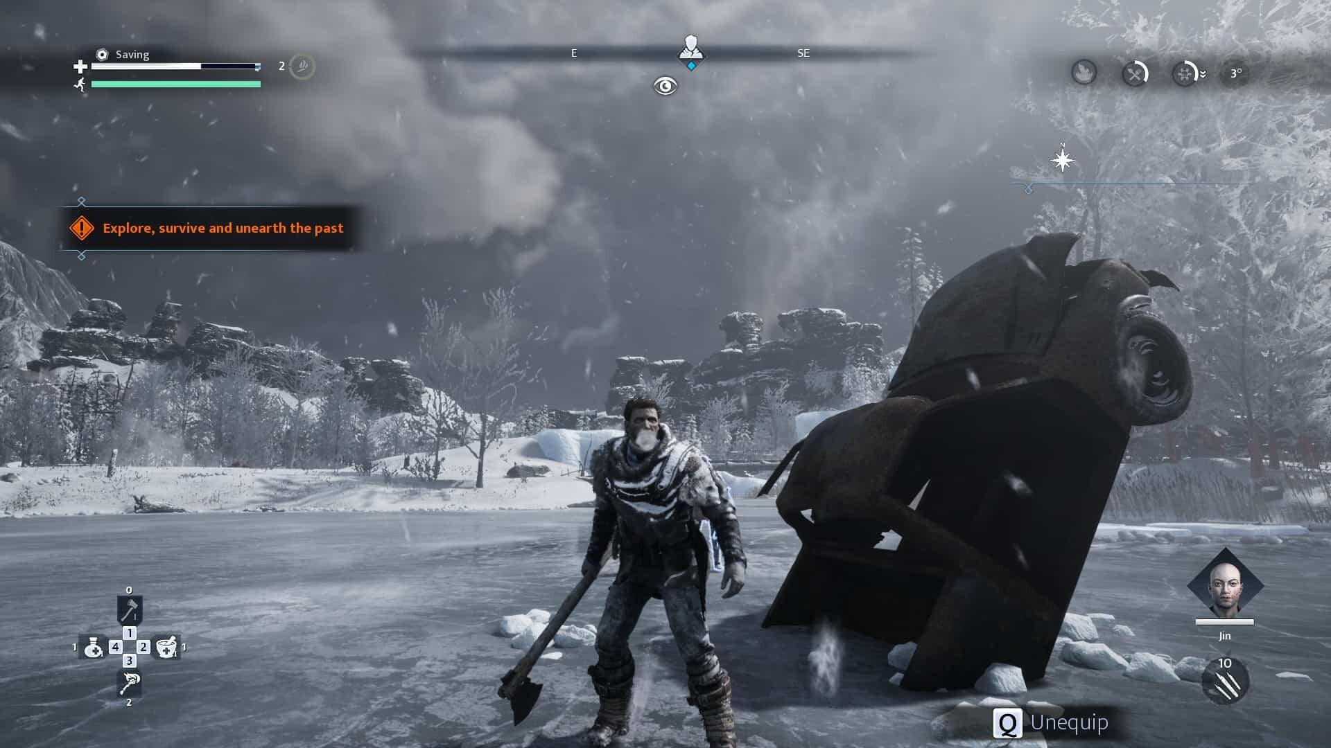 Fade to Silence game screenshot, frozen apocalypse