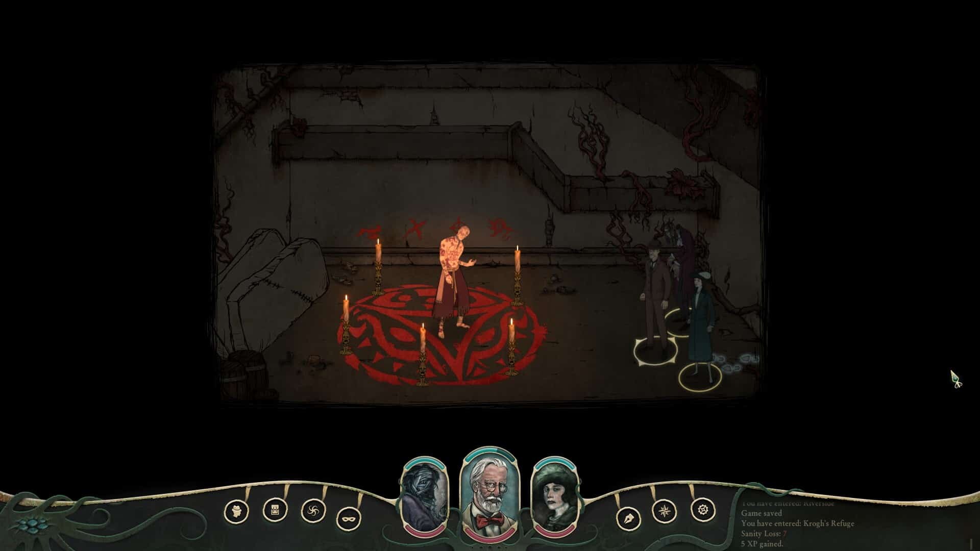 Stygian: Reign of the Old Ones game screenshot, occult ritual