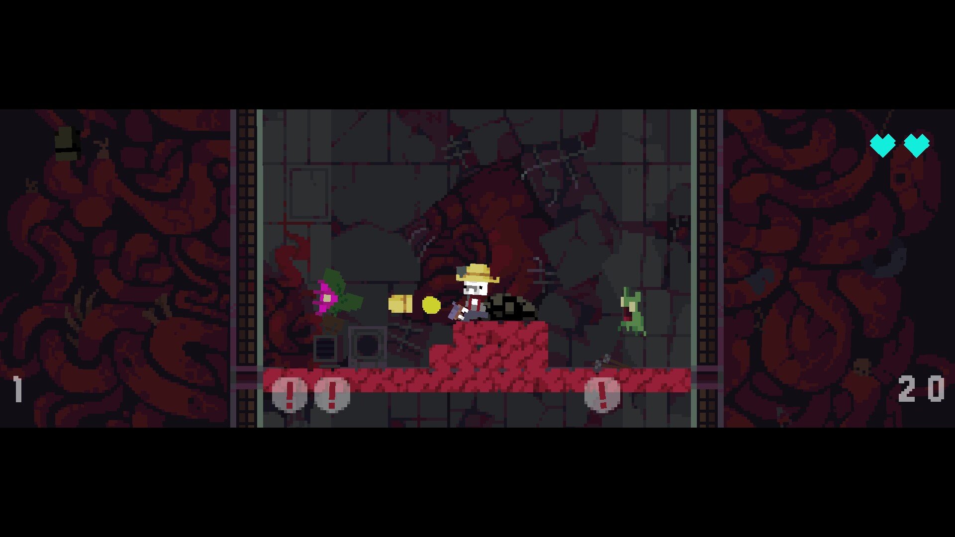 Gutwhale game screenshot, multiple enemies